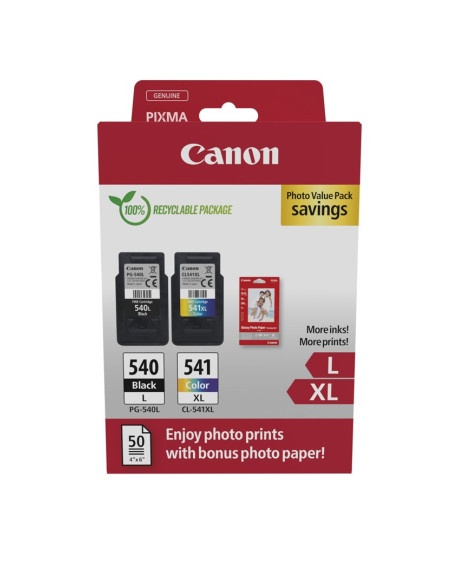 Pakiet Promocyjny Zdjęć Canon 5224B012 - Cyjan - Purpurowy - Żółty - 11 Ml - 15 Ml - 2 Szt.