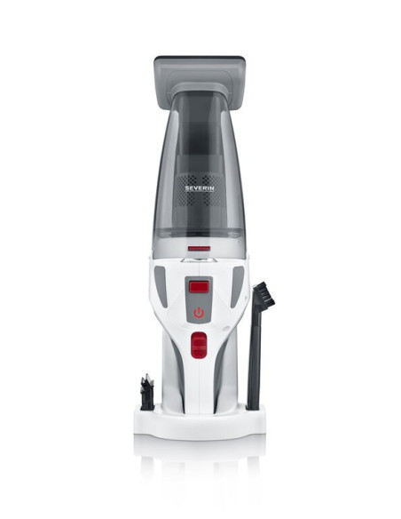 Severin Hv 7146 Okurzacz Na Kiju/Szczotka Elektryczna Bateria Suchy I Mokry Ultrafine 120 W Szary, Czerwony, Biały 2,2 Ah