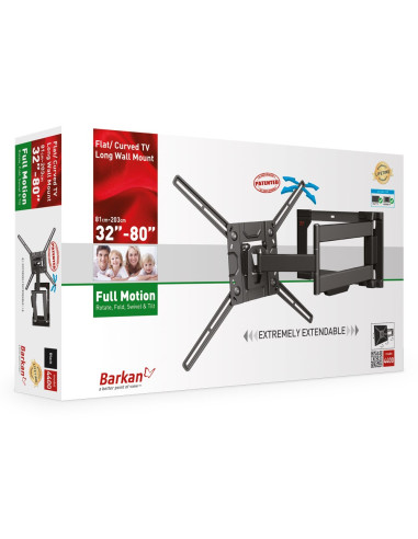 Barkan Mounting Systems 4400 Uchwyt Do Telewizorów 2,03 M (80") Czarny
