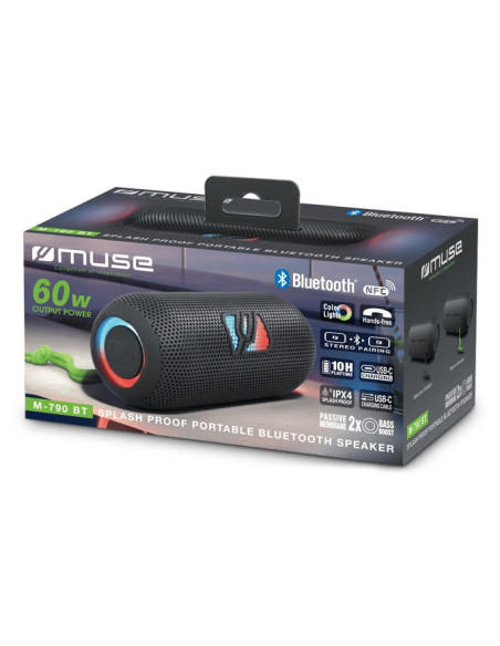 Muse M-790 Bt Głośnik Przenośny / Imprezowy Czarny 60 W