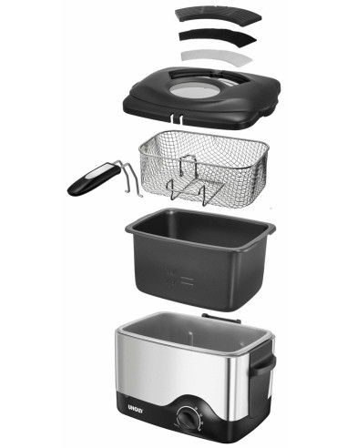 Unold Fryer Compact 1,5L 1200W Srebrny (58615)