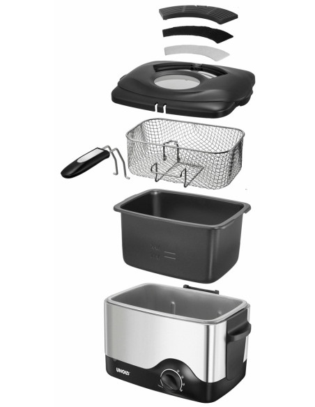 Unold Fryer Compact 1,5L 1200W Srebrny (58615)