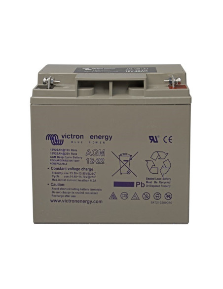 Victron Energy 12V/22Ah Agm Deep Cycle Batt.