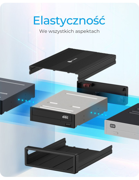 Obudowa Icy Box Ib-525-U3 5.25" Sata Iii Usb Type-C
