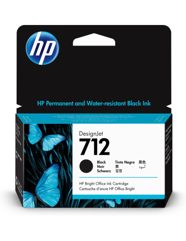 Hp Czarny Wkład Atramentowy 712 Designjet 38 Ml