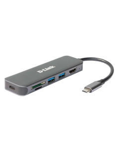 D-Link Dub-2327 Stacja Dokująca Przewodowa Usb Type-C Szary