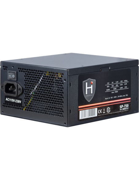 Zasilacz Inter-Tech Hipower Sp-750 - 750 W - 100 - 240 V - 50 - 60 Hz - 10 A - Aktywny - 120 W