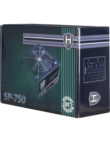 Zasilacz Inter-Tech Hipower Sp-750 - 750 W - 100 - 240 V - 50 - 60 Hz - 10 A - Aktywny - 120 W
