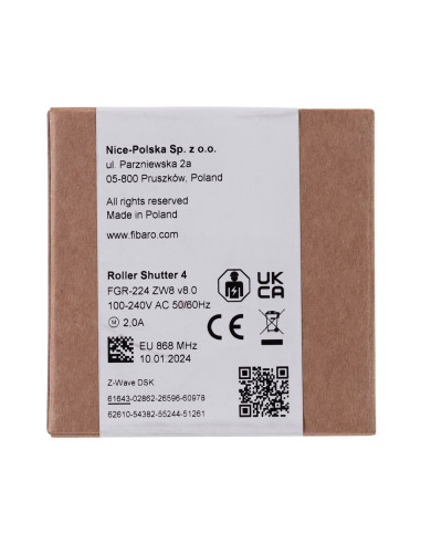 Sterownik Rolet Fibaro Fgr-224 (Następca Fgr-223)