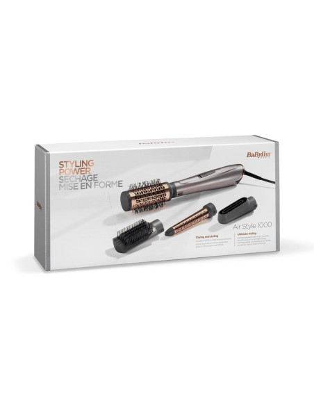 Babyliss Air Style 1000 Zestaw Do Stylizacji Włosów Ciepły Czarny, Miedziany, Pallad 1000 W 2,5 M