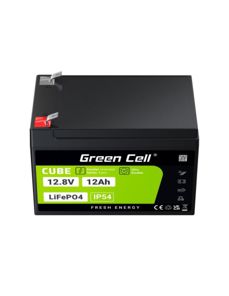 Green Cell Akumulator Lifepo4 Cube 12Ah 12V/12.8V 153.6Wh Lfpgc12V12Ah