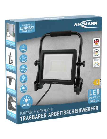 Lampa Przemysłowa Ansmann Fl50W-Ac Industrial Light Eec E (A - G) 50 W 5400 Lm Daylight White 1600-0627