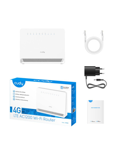 Router Bezprzewodowy Cudy Lt500E Wifi 5 Ac1200 4G Lte Cat4 3Xlan 1Xwan/Lan
