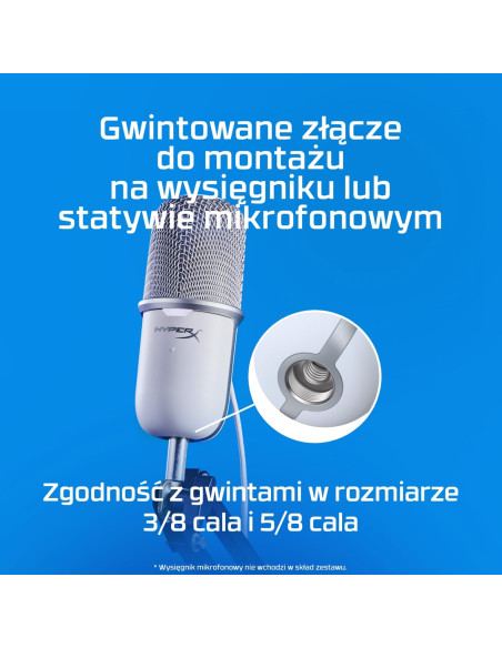 Mikrofon Hyperx Solocast Biały (519T2Aa)