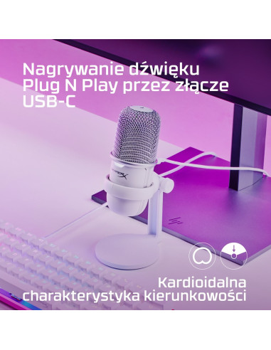 Mikrofon Hyperx Solocast Biały (519T2Aa)