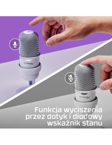 Mikrofon Hyperx Solocast Biały (519T2Aa)