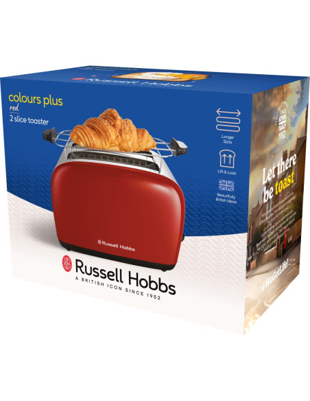 Russell Hobbs 26551-56 6 2 Kaw. 1600 W Czerwony, Srebrny