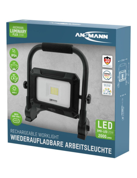 Przenośne Światło Przemysłowe Ansmann Fl20W-R 20 W 2000 Lm Daylight White