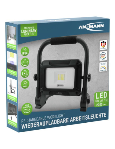 Przenośne Światło Przemysłowe Ansmann Fl20W-R 20 W 2000 Lm Daylight White