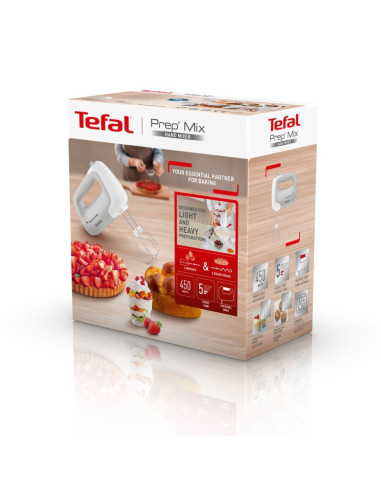Tefal Prep'mix Ht450B Mikser Ręczny 450 W Biały