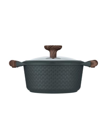 Resto Kitchenware Ran 2,4 L Okrągły Czarny, Drewno