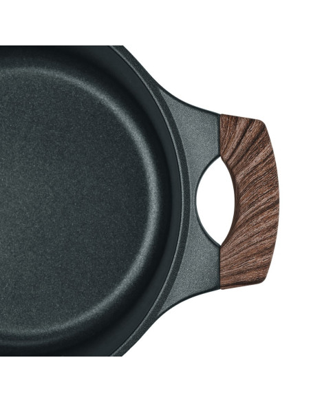 Resto Kitchenware Ran 2,4 L Okrągły Czarny, Drewno