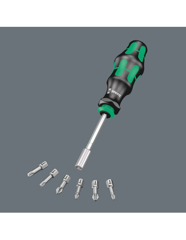Rękojeść Do Bitów Wera 1/4" Z Magnesem + 6 Bitów