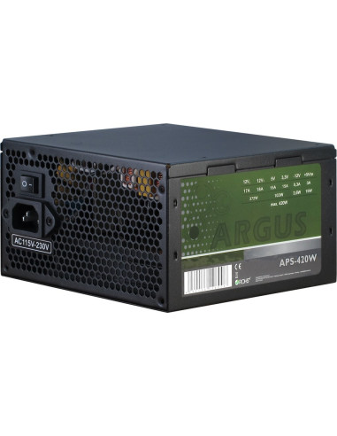 Zasilacz Inter-Tech Argus Aps - 420 W - 115 - 230 V - 47 - 63 Hz - +12V1,+12V2,+3,3V,+5V,+5Vsb,-12V - Aktywny - 103 W