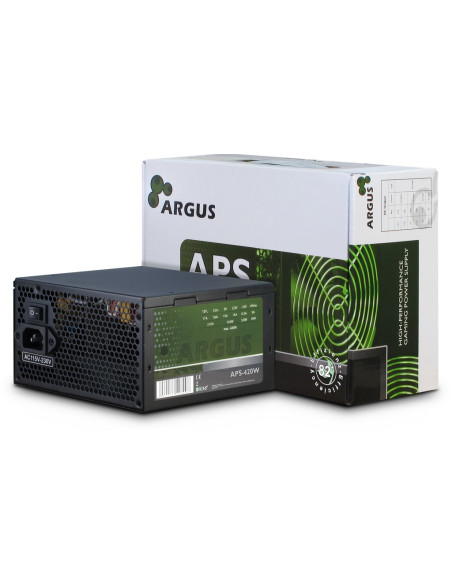Zasilacz Inter-Tech Argus Aps - 420 W - 115 - 230 V - 47 - 63 Hz - +12V1,+12V2,+3,3V,+5V,+5Vsb,-12V - Aktywny - 103 W