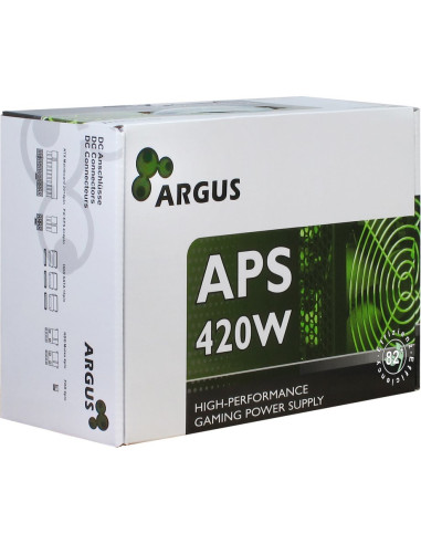 Zasilacz Inter-Tech Argus Aps - 420 W - 115 - 230 V - 47 - 63 Hz - +12V1,+12V2,+3,3V,+5V,+5Vsb,-12V - Aktywny - 103 W