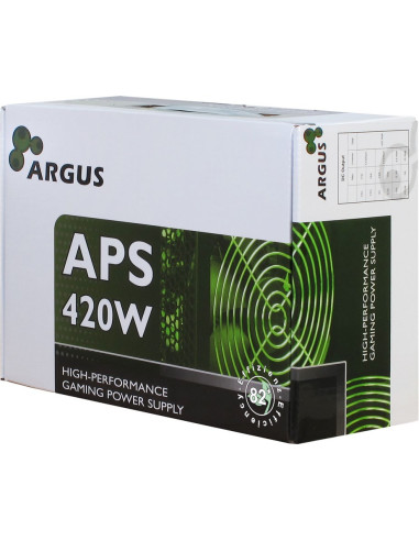 Zasilacz Inter-Tech Argus Aps - 420 W - 115 - 230 V - 47 - 63 Hz - +12V1,+12V2,+3,3V,+5V,+5Vsb,-12V - Aktywny - 103 W