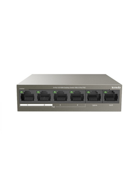 Tenda- Switch Poe 10/100 6 Portów/4 Porty Poe