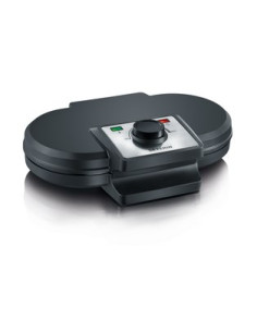 Severin Waflownica Podwójna, Kształ Gofrów Serca, Powłoka Antyadhezyjna, Stal, Moc 1200W Wa2106