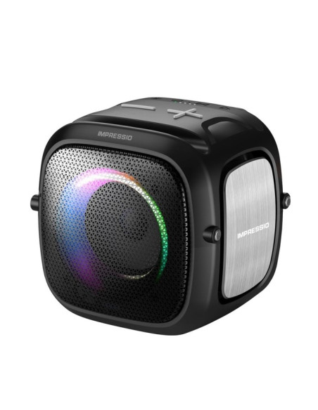 Głośnik C-Tech Impressio Qubis Mini, Sd, Usb, Bt, Aux-In, Fm Radio, Tws, Ipx6, Rgb