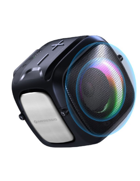 Głośnik C-Tech Impressio Qubis Mini, Sd, Usb, Bt, Aux-In, Fm Radio, Tws, Ipx6, Rgb