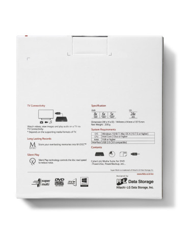 Hitachi-Lg Slim Portable Dvd-Writer