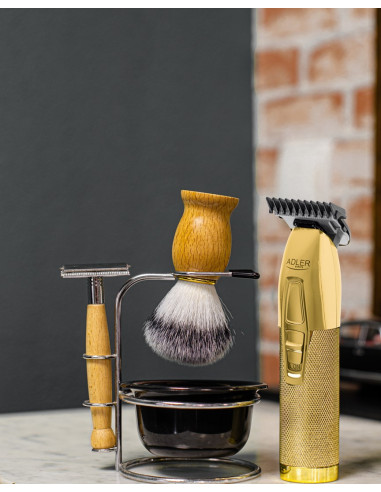 Adler Ad 2836G Trymer Do Brody Bateria 4 6 Mm Złoto