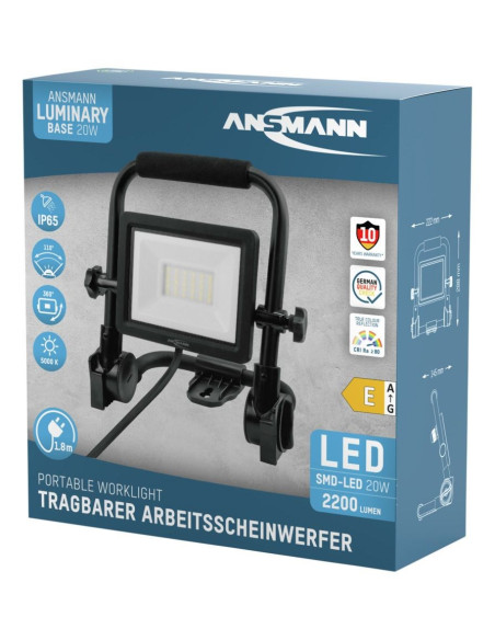 Ansmann Fl20W-Ac Czarny Led 20 W