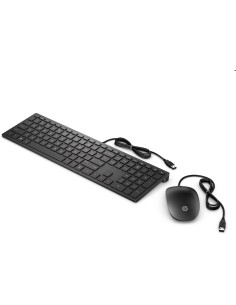 Zestaw Klawiatura + Mysz Hp Pavilion Wired Keyboard And Mouse 400 Combo Czarne 4Ce97Aa 2