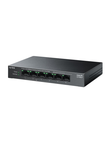 Tp-Link Litewave Ls106Lp Łącza Sieciowe Nie Zarządzany Fast Ethernet (10/100) Obsługa Poe Czarny