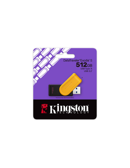 Kingston Flash 512Gb Usb 3.2 Gen 1 Datatraveler Exodia S B+Y