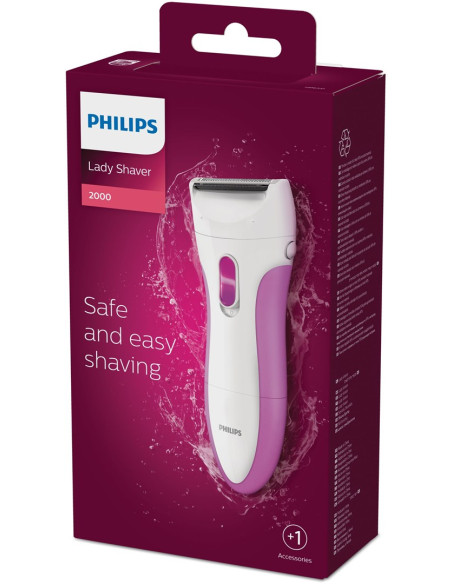 Philips Satinshave Essential Hp6341/00 Depilator 1 Głowic(E) Różowy, Biały