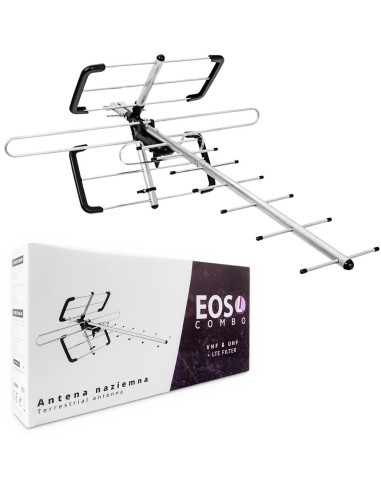 Antena Dvb-T/T2 Spacetronik Eos L Combo Black (Pasywna)
