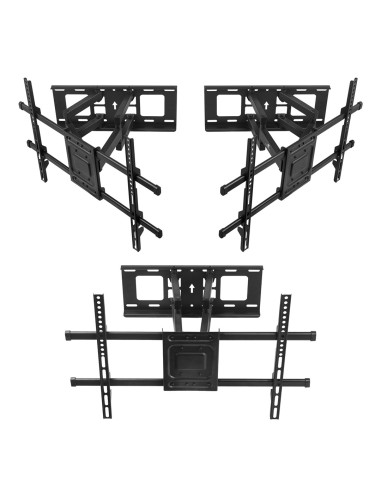 Maclean Uchwyt Do Tv, Max Vesa 600X400, 32-85", 60Kg, Reg.kąta W Pionie I Poziomie, Profil 65-390Mm, Czarny Mc-789