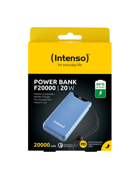 Intenso 7332055 Bank Mocy Litowo-Polimerowy (Lipo) 20000 Mah Niebieski