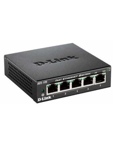 D-Link Des-105 Nie Zarządzany L2 Czarny