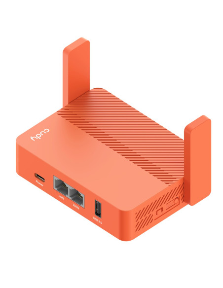 Cudy Ac1200 Router Bezprzewodowy Fast Ethernet Pomarańczowy