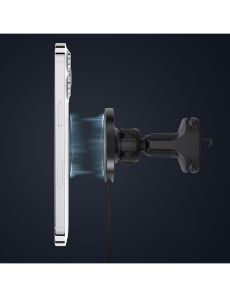 Vonmählen Aura Car Smartfon Czarny Usb Bezprzewodowe Ładowanie Szybkie Ładowanie Automatyczna