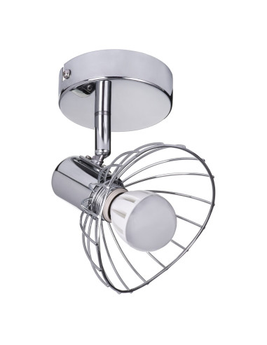 Kinkiet Pojedynczy Sufitowy Ścienny Chrom Activejet Gizel Reflektor E14 Do Salonu