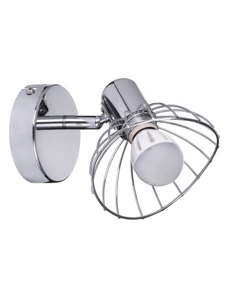 Kinkiet Pojedynczy Sufitowy Ścienny Chrom Activejet Gizel Reflektor E14 Do Salonu